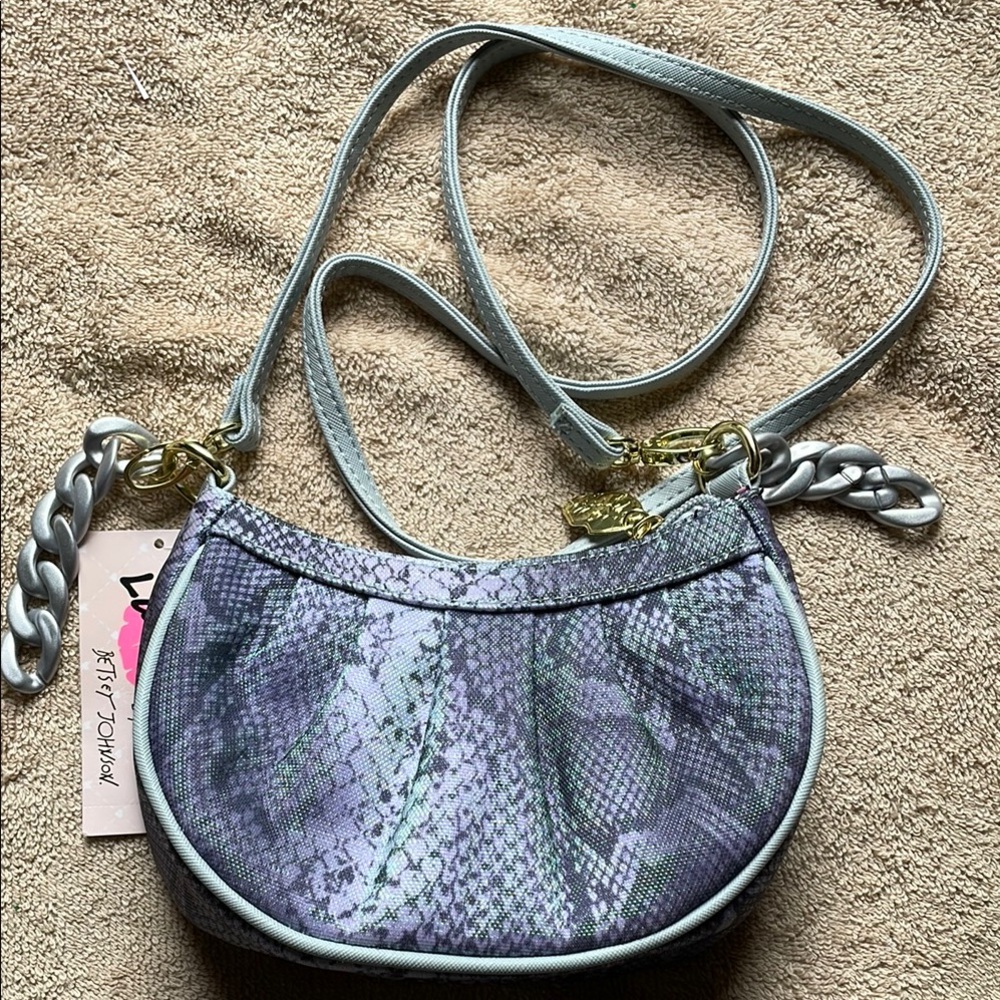 Betsey Johnson Snake Print Crossbody